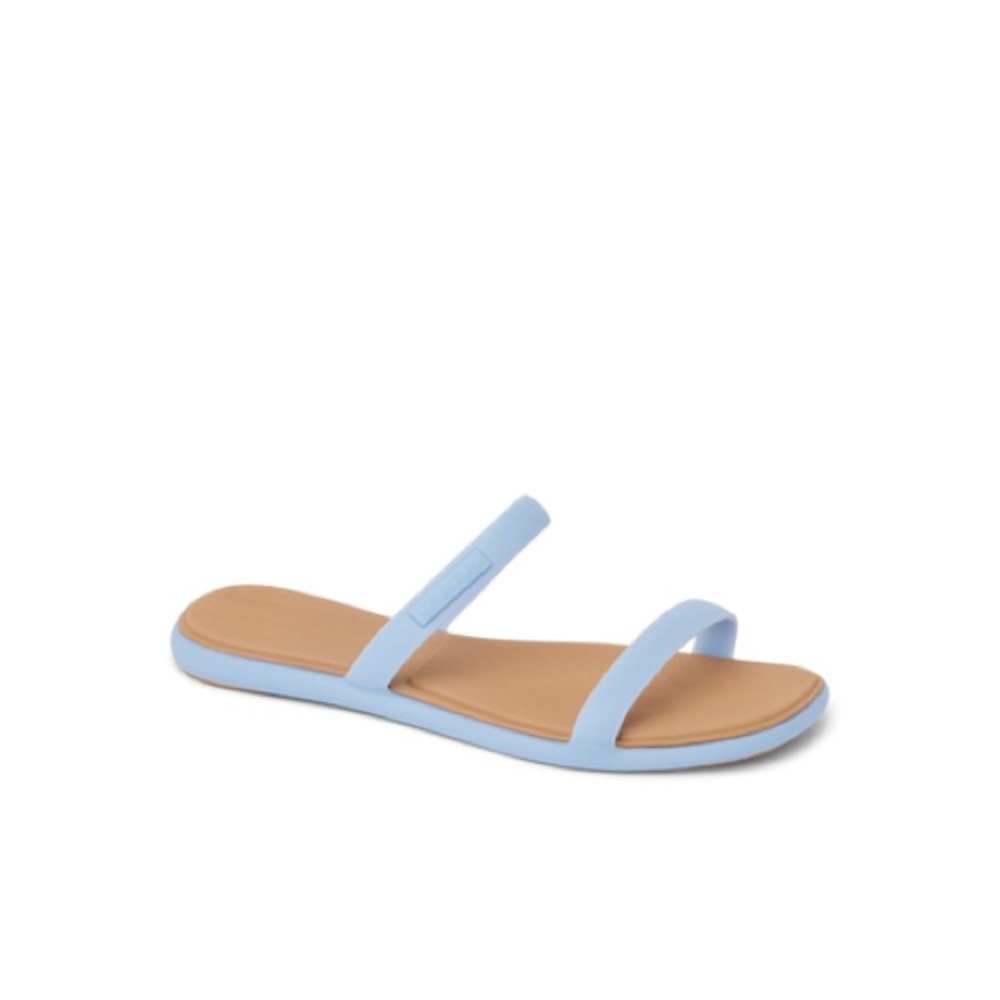 Reef Light Blue Double-Strap Slide Sandal